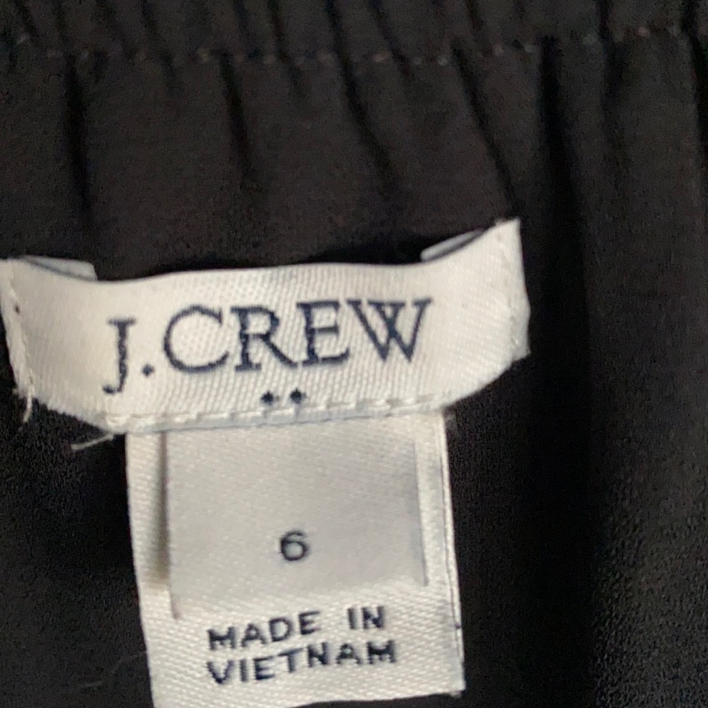 J.CREW FACTORY Black Embroidered Tank Top, Size 6 - Picture 7 of 9